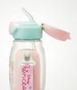 Skater Water Bottle with Disney Princess for Straw, 530ml, 23, One-Push Operation, Girls, PDSH6DX-A