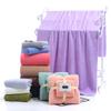 Банное полотенце Мягкий большой набор полотенец Утолщенная нагрудная обертка из чистого хлопка Абсорбент Мягкая ванна Быстросохнущая ткань из кораллового флиса Приятная для кожи и мягкая