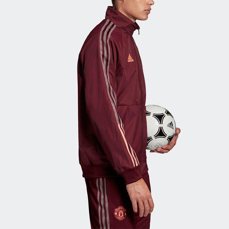 adidas Куртки Манчестер Юнайтед Мужские Фуксия Лацкан Умеренный Другое FR3865