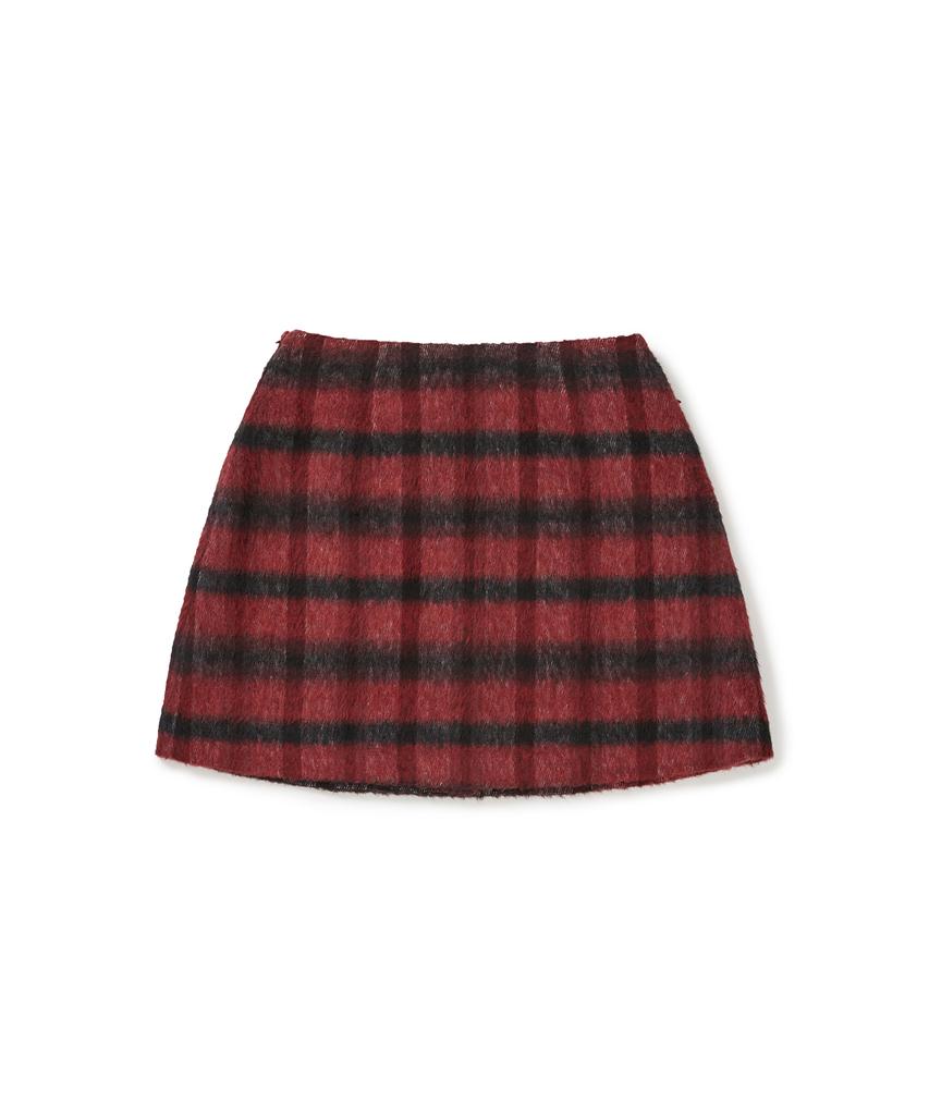 Clove [24Fw Clove] Check Wrap Skirt (Red)