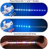 10/20/50PCS PBC Gapless Solderless Unwired 5050 RGB 10mm LED Light Strip Connectors 4-Pin
