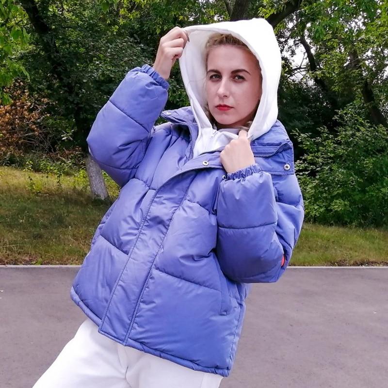 Женские парки оверсайз, пальто, однотонное, толстое, теплое, с капюшоном, на подкладке, повседневная зимняя верхняя одежда, куртка, парки