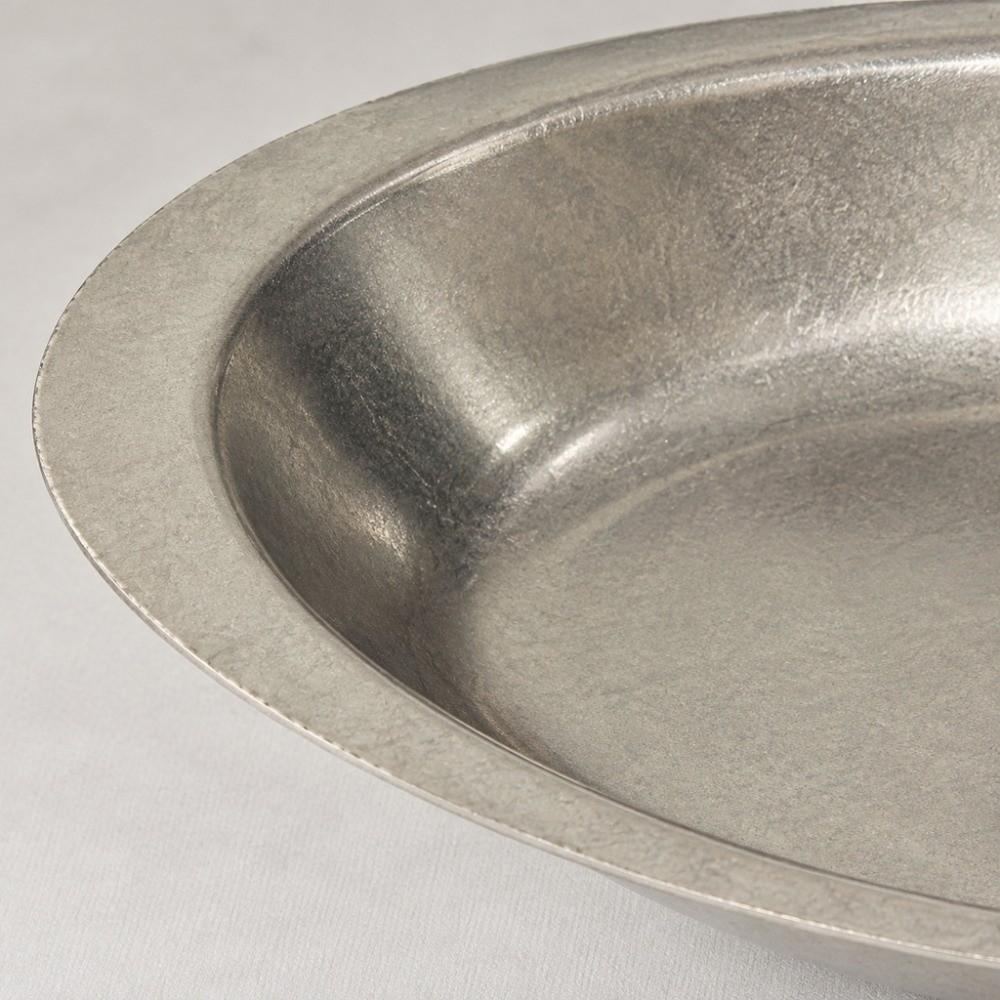 Stainless Steel Metal Dinner Plate Shallow Dessert Plate Coffee Shop Tableware Outdoor Camping