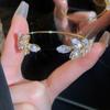 Корейский изысканный простой открытый браслет в виде листа, элегантный милый браслет в виде бабочки, женские ювелирные изделия