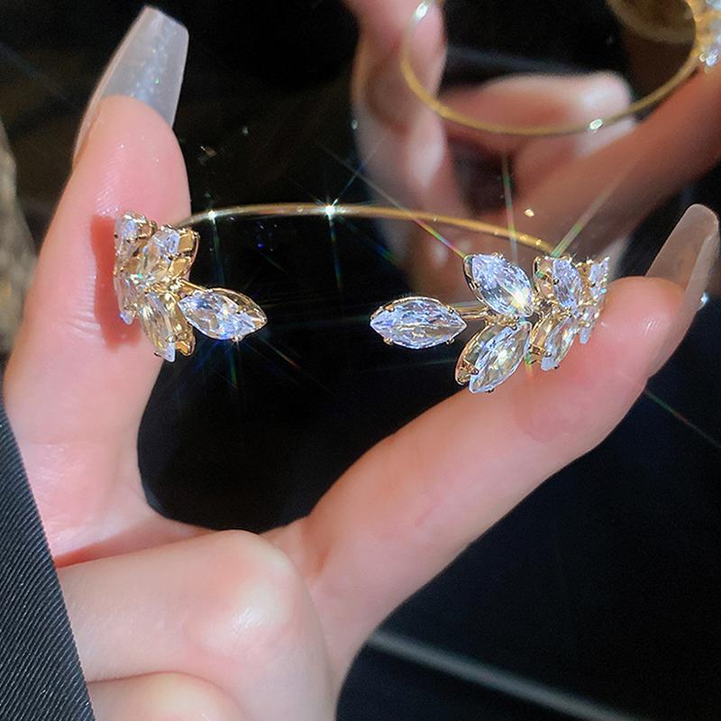 Корейский изысканный простой открытый браслет в виде листа, элегантный милый браслет в виде бабочки, женские ювелирные изделия