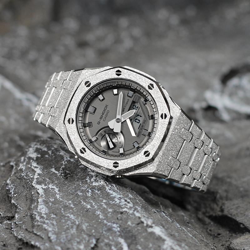 Casio Унисекс Полностью Металлическая Серия Часов GA-2100-1A(Watch4--)