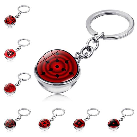 Yousheng Брелок Мультяшный Многоцелевой Искусственный Камень Многоразовый Коллекционный Декоративный Подарок Аниме Наруто Глаз Шарингана Брелок для Ключей Подвеска на Сумку для Детей