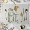 1 шт. Коврик для обеденного стола Милый Забавный Рисунок Кошки Кухонная Подставка Под Тарелку Подставки Под Напитки Западный Коврик Хлопковый Лен Коврик Под Чашку Стол Обеденный