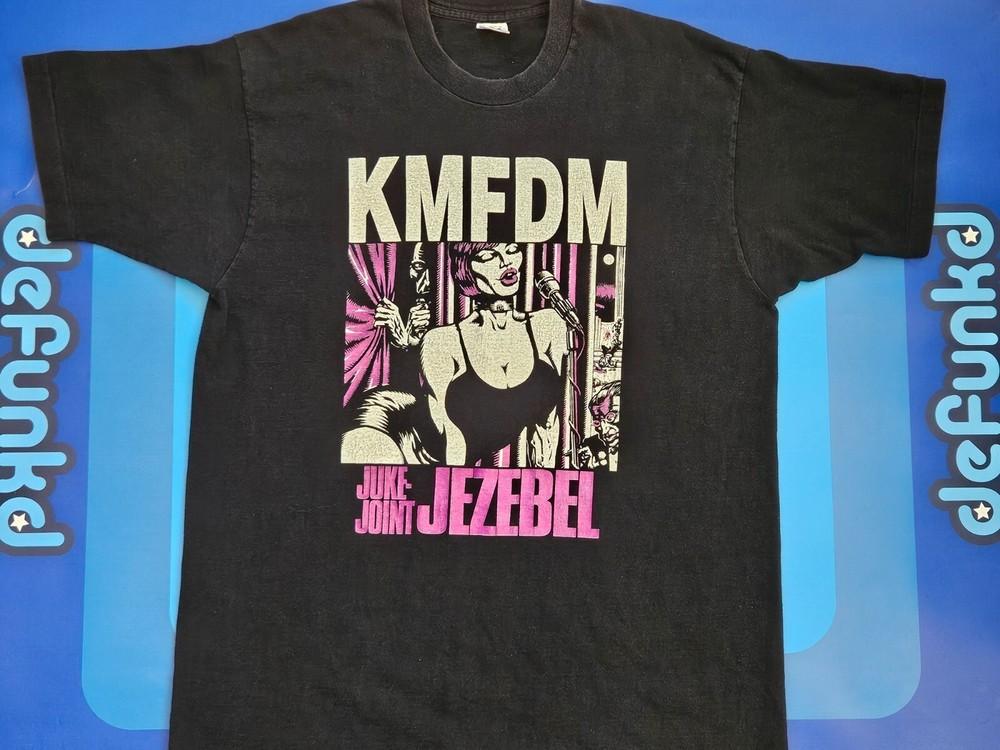 Винтажная футболка KMFDM Band Juke-Joint Jezebel Унисекс Концертная S - 5XL CR580 Унисекс Футболка
