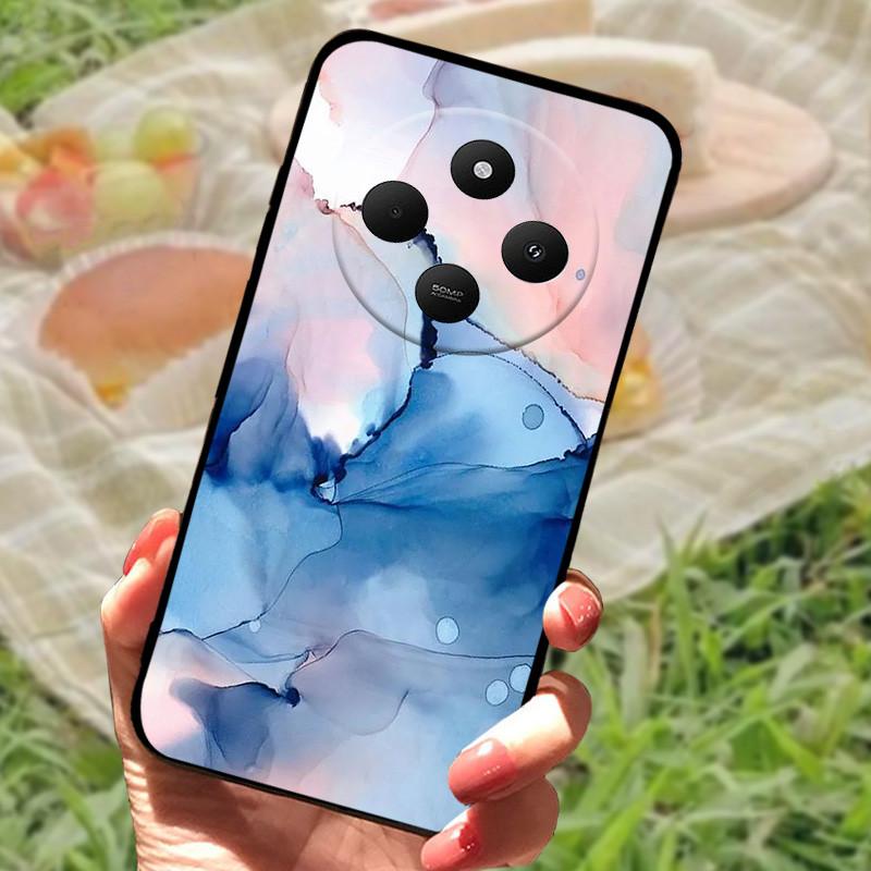 Чехол для Xiaomi POCO C75 4G Redmi 14R 5G Redmi A3 Pro 4G Redmi A4 5G Чехлы Мягкий Бампер Ударопрочный Защитный Чехол Черная Сумка для Телефона