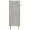 Vidaxl Komoda, Szarość Betonu, 70X34X90 Cm, Materiał Drewnopochodny