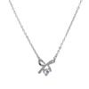 Summer bow necklace, Japanese and Korean style zircon butterfly pendant necklace, female tide accessories ins simple collarbone chain