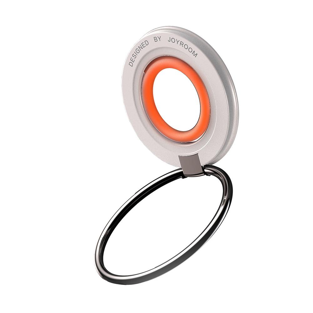 Magnetic phone holder MagSafe ring for finger orange