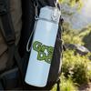 1PC Green day band text logo print 750ml colorful plastic sports water bottle leakproof pop lid with straw for outdoor office home use