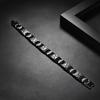 Stainless Steel Hypoallergenic Waterproof Anti Non Tarnish Black Plated Men's Link Chain Bracelet Geometric Fine Fashion Jewelry