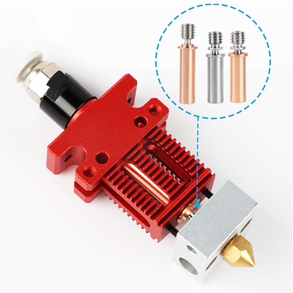 1/2Pcs Bimetal Throat CR6 SE Heat Break High Temperature Red Copper Titanium Alloy V6 Throat For Anycubic VYPER Mega S Mega Pro