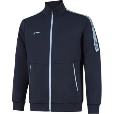 Li Ning Удобная повседневная универсальная куртка Мужские куртки Легендарный-синий AWDUA71-7