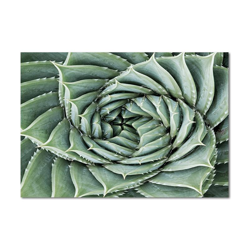 Scandinavian Green Leaves Flowers Picture Tropical Plant Wall Art Canvas Painting Nordic Posters and Prints Living Room Decor