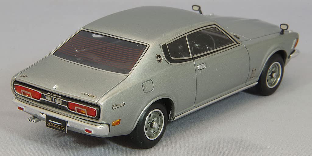 ENIF Scale Nissan Bluebird U 2000GTX Hardtop 1974 Dark Gray Finished ENIF0074 1/43 2-Door Model, Metallic, Product,