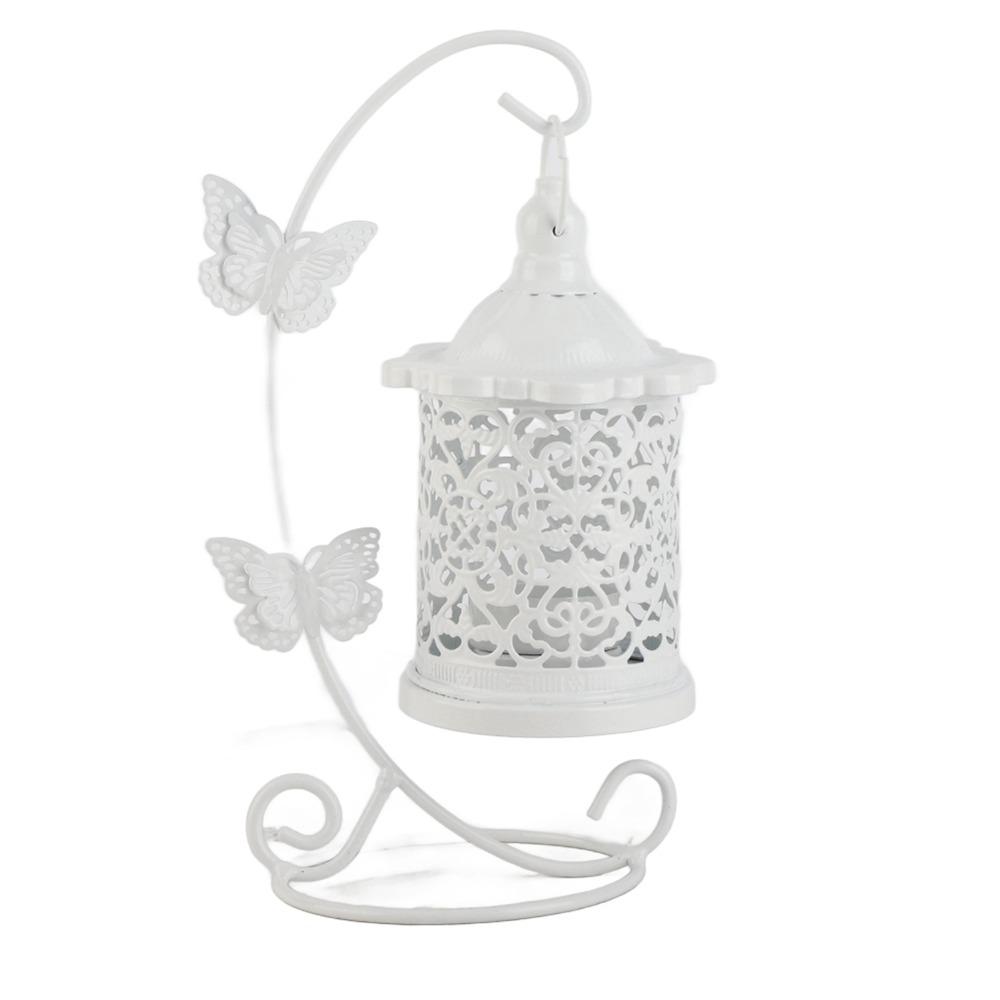 5.31x9.25 in White Hollow Birdcage Lantern white Wedding Decorative Lantern Window Display