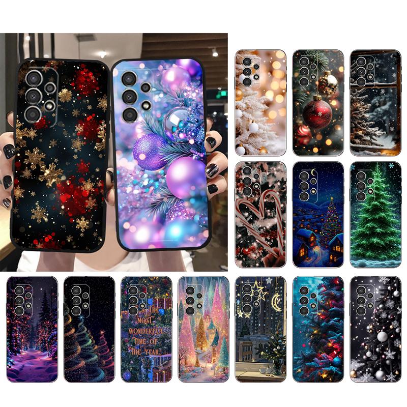 Christmas Tree Ball Phone Case For Samsung A55 A16 A56 A36 A35 A15 A53 A54 A33 A34 A25 A05S A52 A52S A14 A24 A26 A71