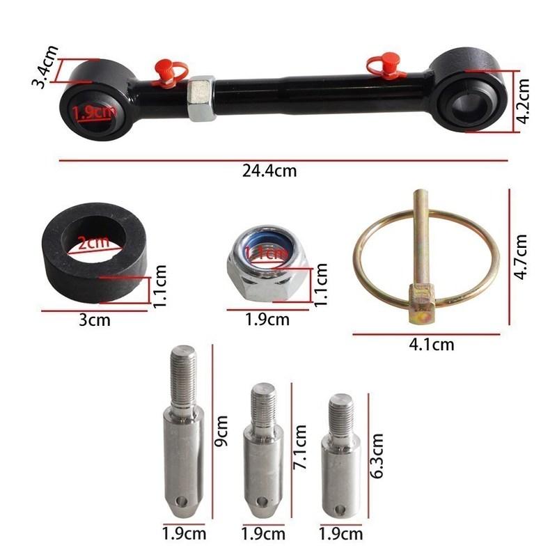 Front Sway Bar Links Disconnects For Jeep Wrangler JK JKS 2/4 Doors 2007-2018 Adjustable Quick Disconnect Parts 2.5-6" Lifts