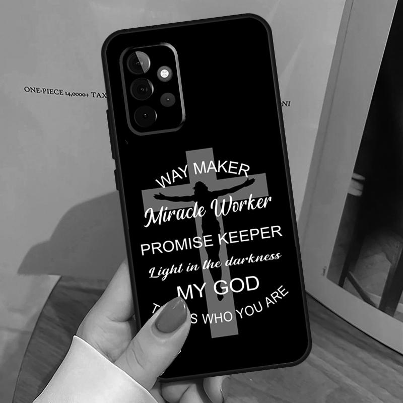 Чехол Библия Иисус Христос Для Samsung Galaxy A15 A16 A17 A26 A36 A56 A55 A35 A52 A32 A12 A53 A33 A13 A14 A34 A54