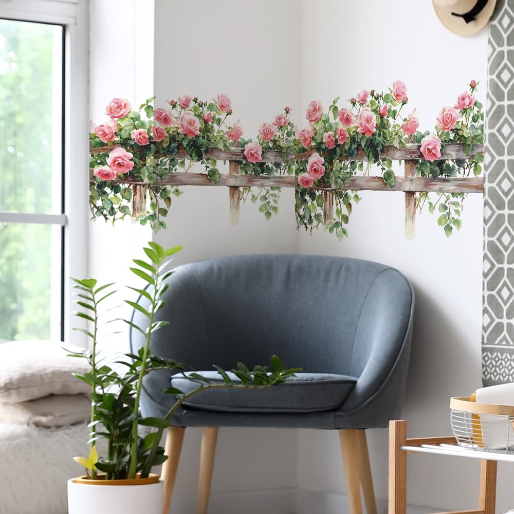 Зеленая Ротанговая Стена с Растением и Бабочкой Подвесное Суккулентное Водонепроницаемые ПВХ Отклеивающиеся Обои Стильная Комната Аренда Дома Стена Наклейка на Стену с