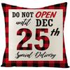 Pillow Christmas Pillow Cover Red and Black Plaid Sofa Cushion Cover Car Backrest Lumbar Support Nordic