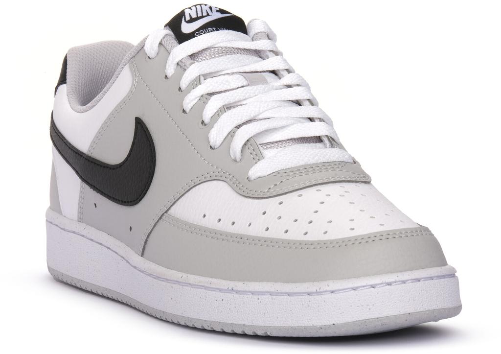 Кроссовки Nike Court Vision Low серый туман/черно-белый