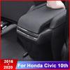 Автомобильная противоударная доска, центральный подлокотник, задняя крышка, защитная накладка для Honda Civic 10th 2016 2017 2018, аксессуары