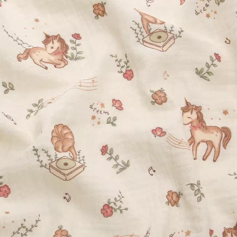 Чистый хлопок двухслойная крепированная ткань для пижам детских одеял постельного белья детской одежды ткани для шитья своими руками ширина 200 см