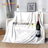Champagne MMoet  Chandon Soft Plush BlanketFlannel Blanket Throw Blanket for Living Room Bedroom Bed Sofa Picnic Cover Office