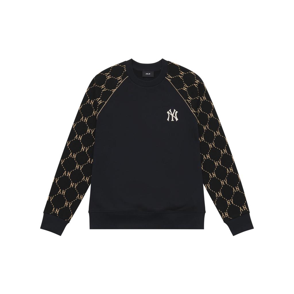 MLB MONOGRAM 24FW Свитшот с круглым вырезом Унисекс Черный 3AMTM1244-50BKS