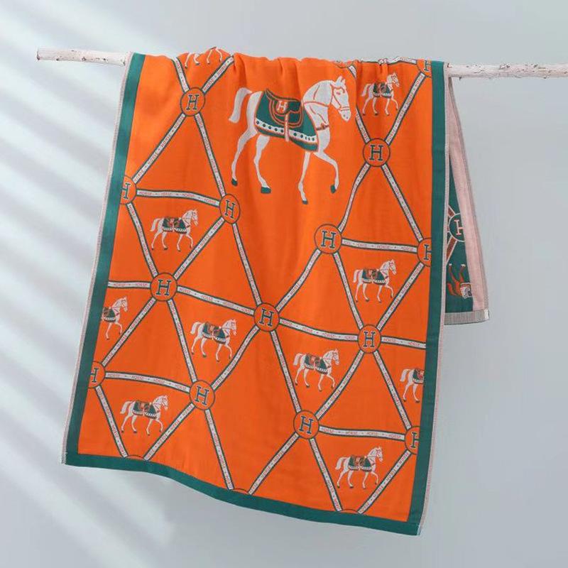 Хлопковое марлевое банное полотенце в китайском стиле, четырехслойное - Мягкое, впитывающее и плотное для пар