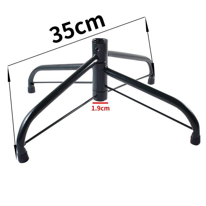 Темно-зеленая металлическая подставка для рождественской елки для праздничного декора диаметром 35 см