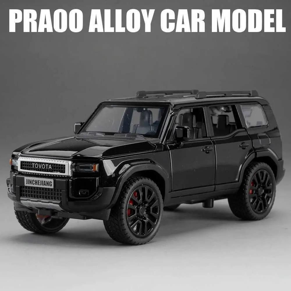 1/32 Toyota 2024 PRADO Land Cruiser литая модель автомобиля внедорожная игрушка из металла