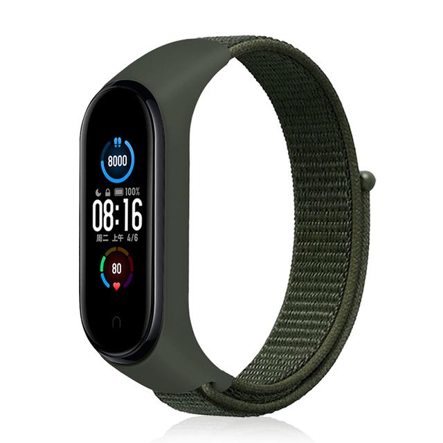 Для Mi Band 10 9 8 7 Ремешок Нейлоновый Спортивная петля часы Аксессуары pulsera correa Mi Band 4 Браслет xiaomi Mi Band 5 6 3 Браслет