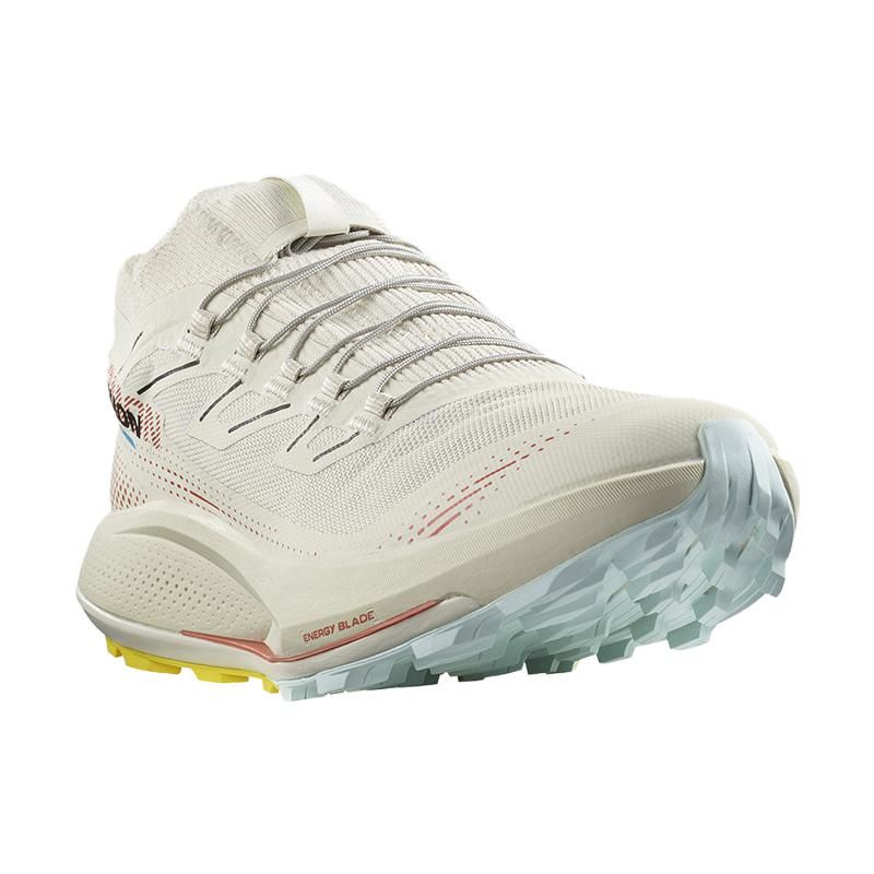 SALOMON Pulsar Trail Pro 2 Comfortable Sports Fabric Shock Absorption Non-Slip Low-Top Running Shoes Women Sneaker White 472098