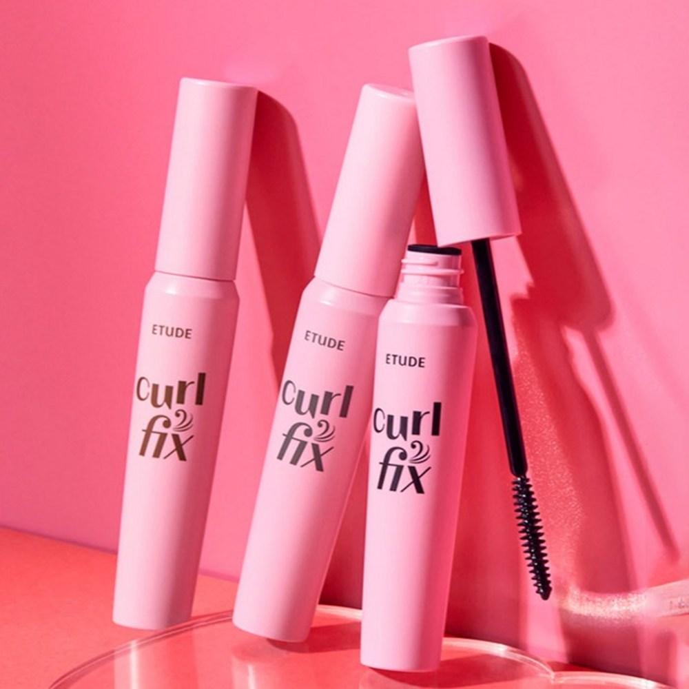 Etude Тушь для ресниц Curl Fix 7,5 г, серо-коричневый, 4 шт.