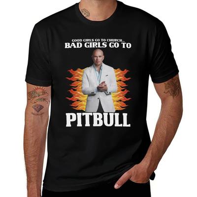 Футболка Bad Girls Go To Pitbull футболка мужская хлопковая футболка для мужчины мужские футболки с принтом футболка