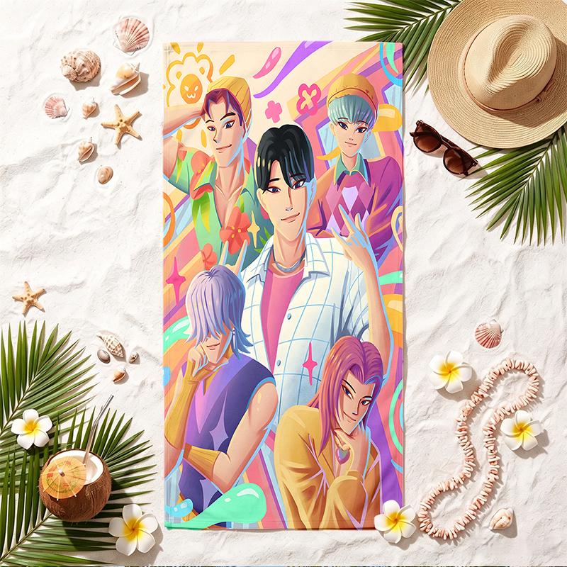 SAJA BOYS Soft Beach Towel Stylish Beach Pool Towel for Summer Seaside Vacation Travel