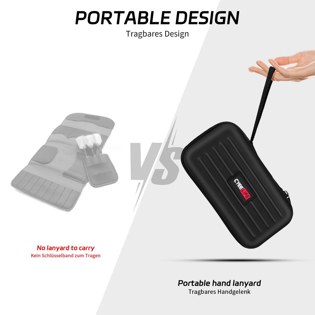 CyeeLife Dart Bag Protects Your Darts and Soft-tip Darts and Provides Multiple Pockets for Your Darts and Other Dart Accessories