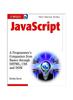 Книга Javascript A Programmer'S Companion From Basics Through Dhtml Css Andom (Pb 2003)