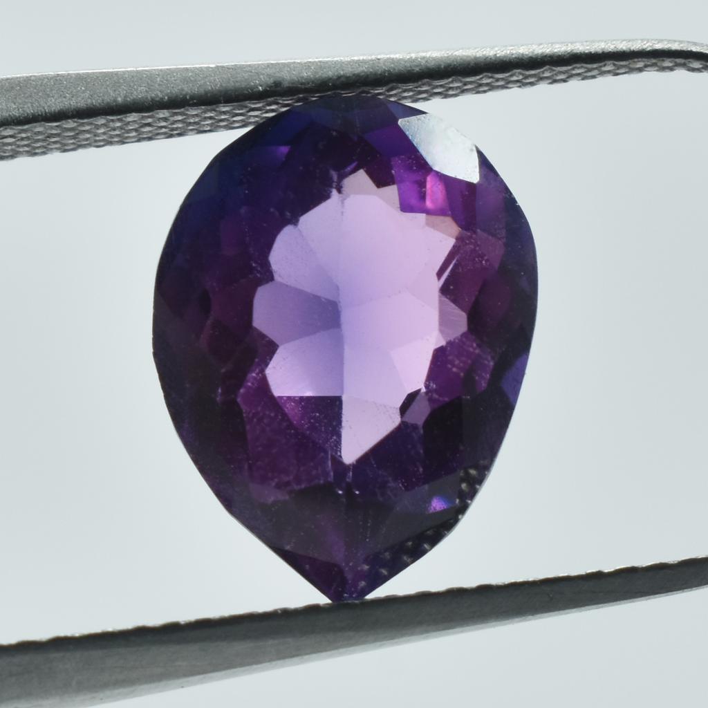 Natural Purple Tanzanite Loose Gemstone Pear Shape 4.50 ct for Jewelry Making and Gem Collections