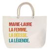 Sac De Plage - PLANETEE - Marie‑Laure Déesse Légende Vintage - Coton - Anses Corde - Imprimé En France