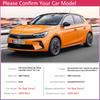 For Opel Corsa F Vauxhall     Car Smart Door Handle Cover Trim Gloss Black Carbon Fiber Chrome Exterior Styling
