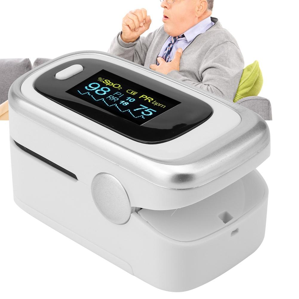 Пальцевый пульсоксиметр SPO2 PR PI RR Мониторинг насыщения крови кислородом Монитор