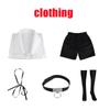 Anime Chainsaw Man Reze Cosplay Costume Shirt Shorts Bomb Wig Carnival Clothes Halloween Party Uniform Suit