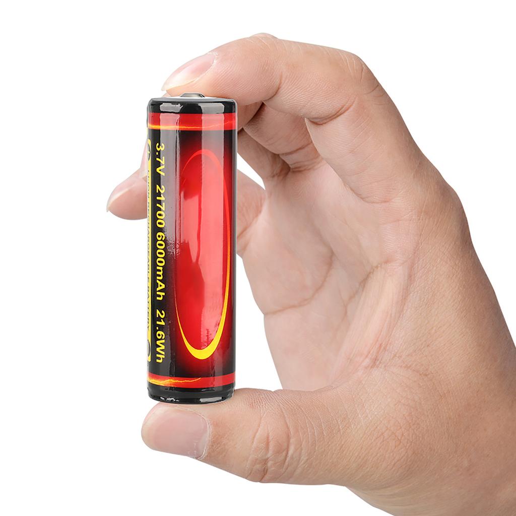 21700 6000mAh Lithium Battery 3.7V Rechargeable Battery High Capacity Protect Suitable for Flashlight Torch Speaker